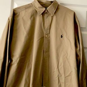 Polo Ralph Lauren men’s L winter weight cotton button down shirt
